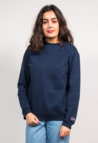90'S VINTAGE CHAMPION NAVY SWEATSHIRT