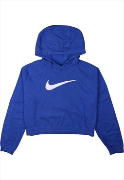 Vintage 90's Nike Hoodie Pullover Swoosh Blue Large