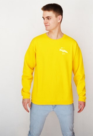 YELLOW CROCODILE (WHITE) SWEATSHIRT