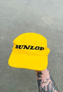 Vintage 90s Dunlop Embroidered Hat Cap