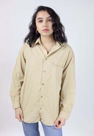 VINTAGE 90'S ARMANI LIGHT MUSTARD SHIRT