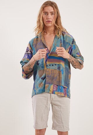 VINTAGE PATTERNED LONG SLEEVE SHIRT
