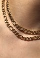 7MM CURB CHAIN NECKLACE GOLD