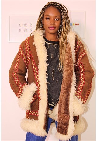 STUNNING 70S HIPPY SUEDE JACKET