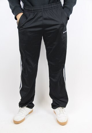 VINTAGE CHAMPION BLACK STRIPED TRACKSUIT BOTTOMS