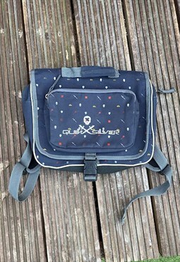 Vintage Quiksilver Y2K navy blue rucksack  