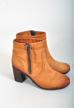 Vintage 00s suede leather ankle boots