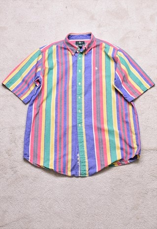 VINTAGE 90S RAINBOW STRIPED SHIRT