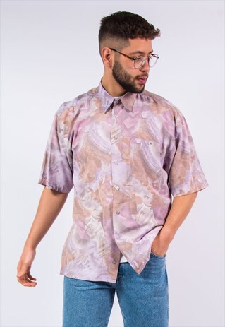 90'S VINTAGE PASTEL PATTERN FESTIVAL SHIRT