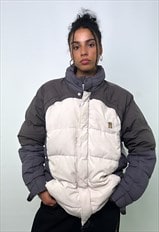 Light Grey y2ks NIKE 2005 Puffer Jacket Coat