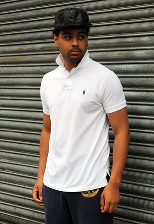 VINTAGE WHITE RALPH LAUREN POLO SHIRT
