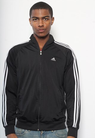 VINTAGE ADIDAS TRACK JACKET BLACK