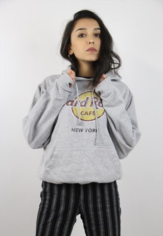 VINTAGE HARD ROCK CAFE NEW YORK GREY HOODIE