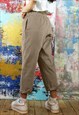 DRAWSTRING TAPERED TROUSERS IN CORD 