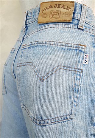 VINTAGE HIGH WAISTED FILA DENIM JEANS
