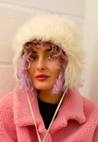 asos fur hat