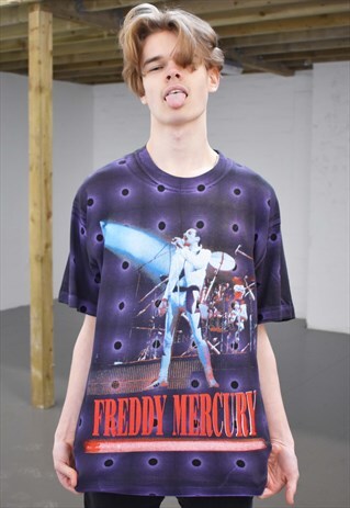 VINTAGE FREDDY MERCURY QUEEN ROCK BAND T-SHIRT