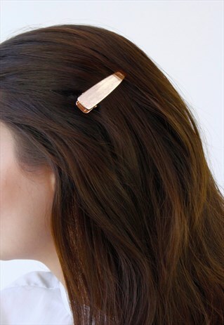 ROSE GOLD BARRETTE HAIR CLIP PIN