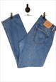 Levi's 501's Jeans Size W35 L32 Blue Denim Straight Leg
