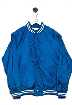 Vintage Shipton Sportswear College Jacket Classic Look Blue