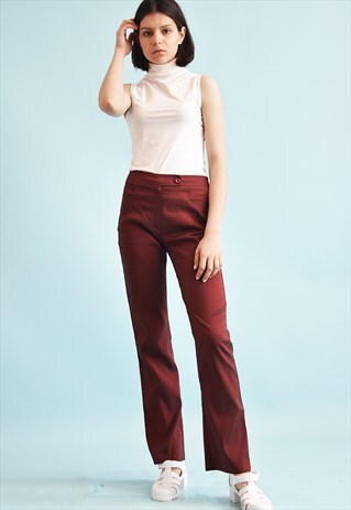 90'S RETRO GRUNGE REGULAR WAIST STRAIGHT TROUSERS