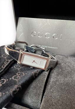 Vintage Gucci watch silver minimalist