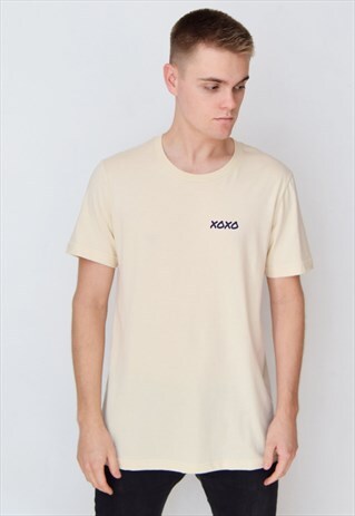 BEIGE XOXO (NAVY) T-SHIRT