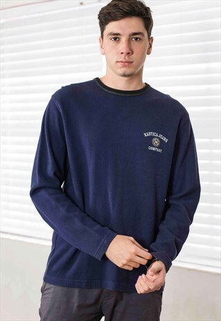 VINTAGE NAUTICA T-SHIRT LOGO 90S M 13.9