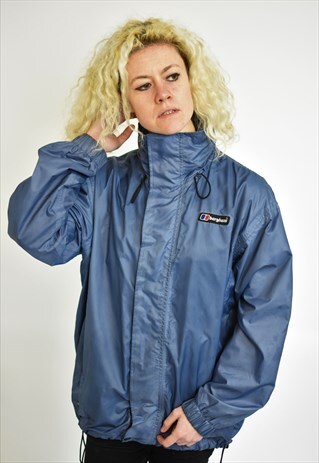VINTAGE BLUE BERGHAUS WATERPROOF COAT