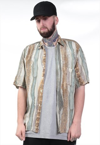 VINTAGE ABSTRACT PRINT 90S SHIRT
