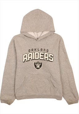 Vintage 90's Reebok Hoodie Oakland Raiders Pullover Grey