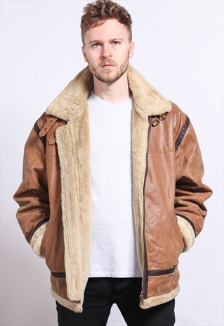 VINTAGE LEATHER AVIATOR JACKET