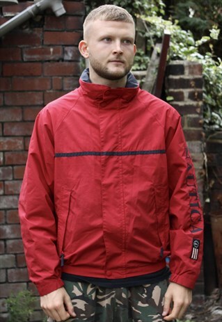 VINTAGE NAUTICA SPELL OUT SAILING JACKET SMALL