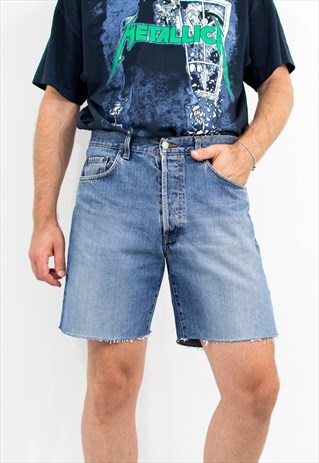 Tom Tailor vintage cut off denim shorts in blue