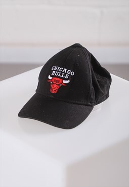 Vintage Chicago Bulls Cap Black NBA Summer Baseball Hat