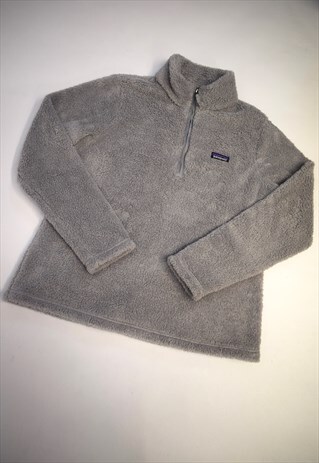 VINTAGE 90S PATAGONIA GREY FLEECE 1/4 ZIP JUMPER