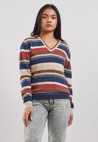 VINTAGE TOMMY HILFIGER V-NECK JUMPER