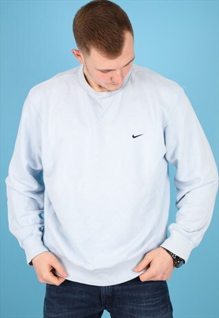 VINTAGE NIKE SWEATSHIRT IN LIGHT BLUE NSW43