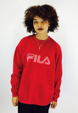 FILA BIG LOGO EMBROIDERED SWEATSHIRT