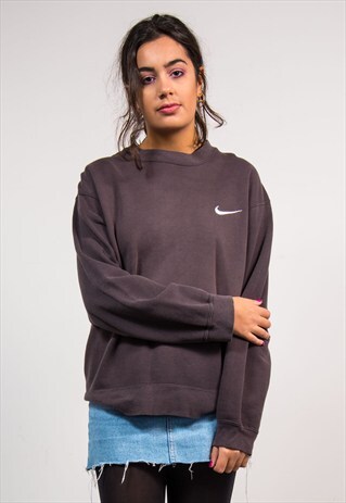 VINTAGE 90'S BLACK NIKE SWEATSHIRT JUMPER