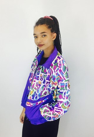 VINTAGE FESTIVAL 80S RAVE WINDBREAKER JACKET