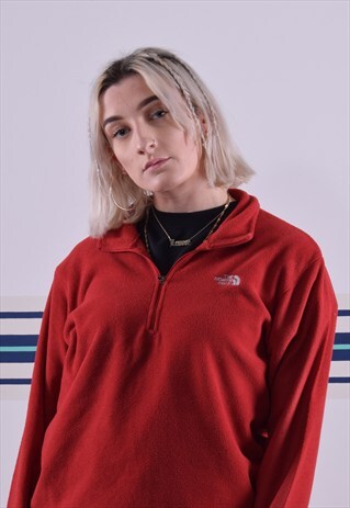 RED THE NORTH FACE FLEECE