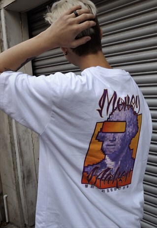 LOOSE FIT OVERSIZE MONEY SLOGAN GRAPHIC DOLLAR PRINT TEE TOP