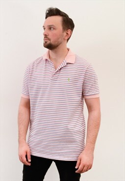 Polo Ralph Lauren vintage Men's L Polo Shirt Striped Tee Top