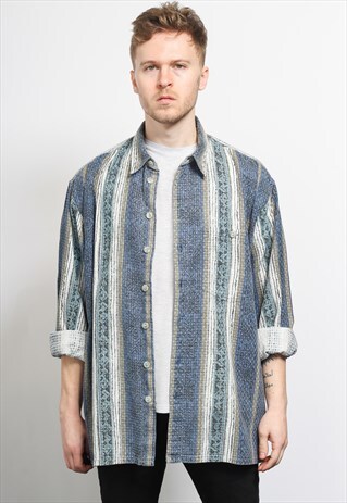 VINTAGE AZTEC PATTERNED SHIRT
