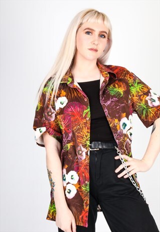 VINTAGE PATTERN SHIRT NS459