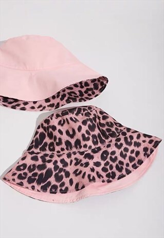 pastel pink bucket hat