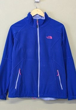 Vintage The North Face Fleece Jacket Blue Zip Up With Logo