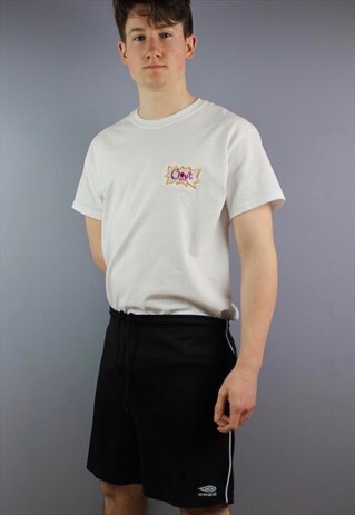 VINTAGE UMBRO SHORTS IN BLACK COLOURWAY