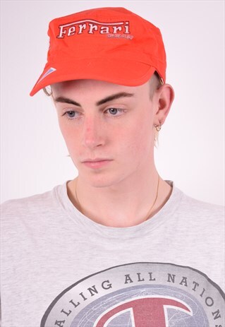 FERRARI MENS VINTAGE CAP ONE SIZE RED 90'S
